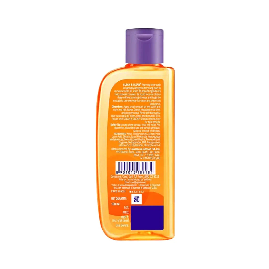 Clean & Clear Foaming Face Wash - (100ml)