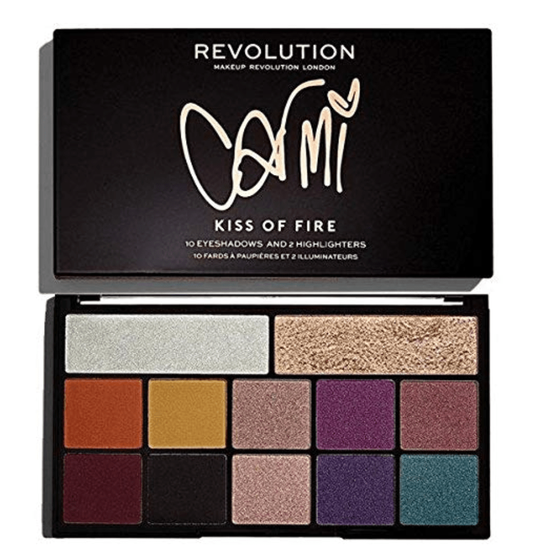 Makeup Revolution X Carmi Kiss of Fire Palette, Multicolor, - Deals999