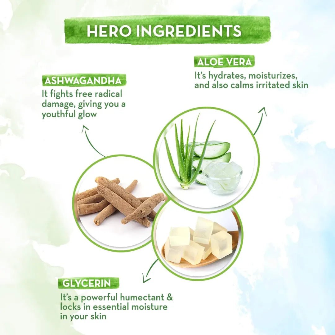 Mamaearth Aloe Vera Face Wash with Aloe Vera & Ashwagandha for a Youthful Glow - 100ml (Pack of 2) - Deals999