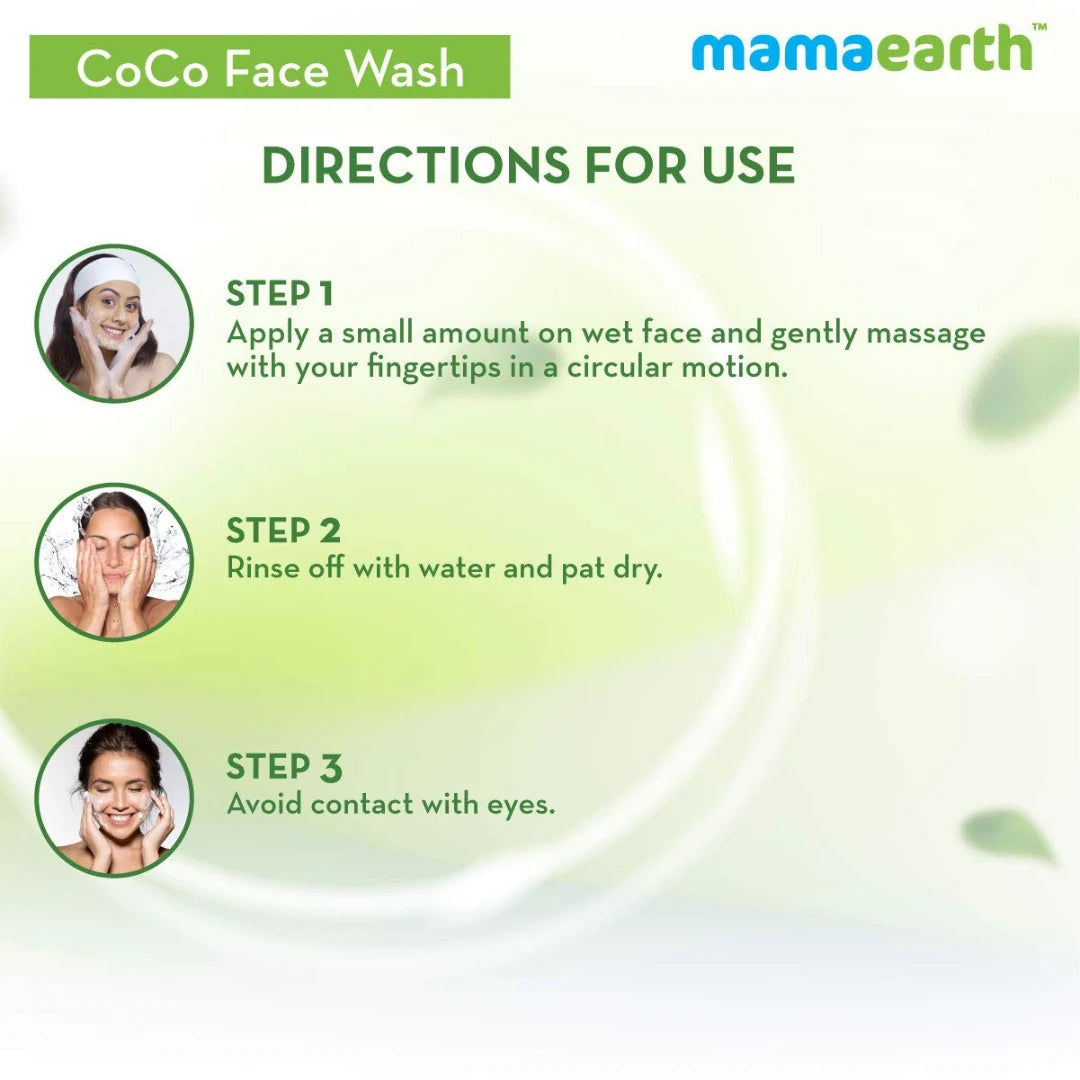 Mamaearth CoCo Face Wash for Women, with Coffee & Cocoa for Skin Awakening (100ml)