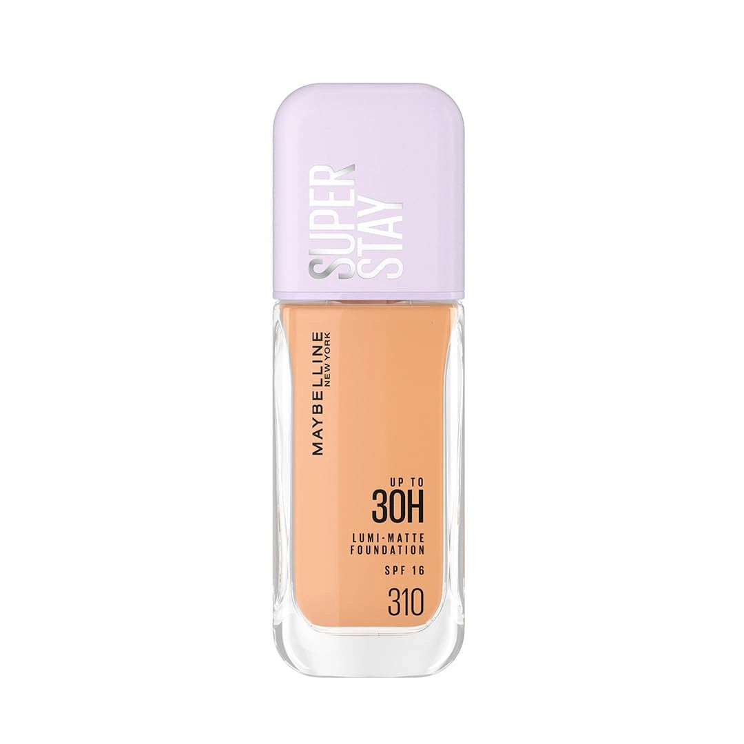 Maybelline New York Super Stay Lumi Matte Liquid Foundation, 30 HR Long Lasting yet Lightweight, 310, 35ml