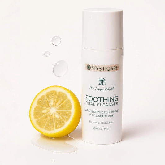 MYSTIQARE Soothing Oil-to-Foam Cleansing Oil & Face Wash for Sensitive, Acne-Prone Skin | Removes Sunscreen & Waterproof Makeup | Fragrance-Free, pH-Balanced