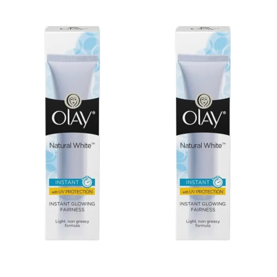 Olay Natural Aura - Vitamin B3, Pro B5, E, With UV Protection, 20 g pack of 2