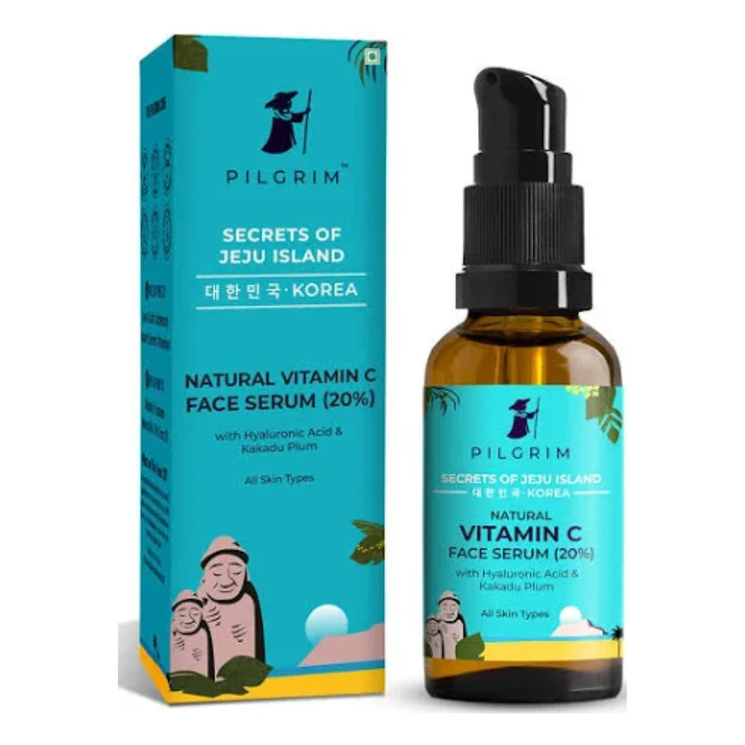 Pilgrim Korean 20% Vitamin C Face Serum with Hyaluronic Acid & Kakadu Plum (30ml)