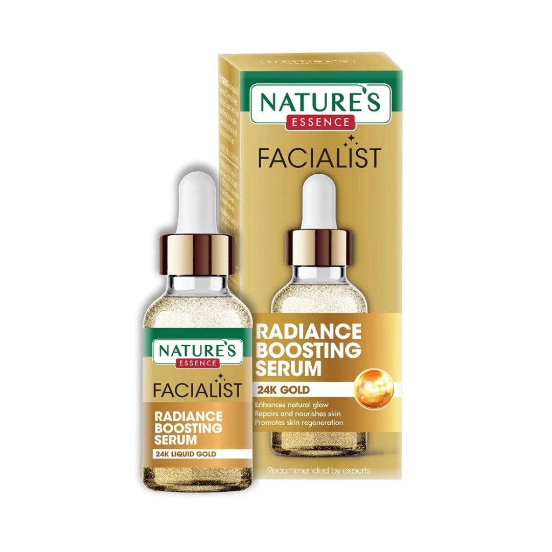 NATURES ESSENCE 24K Liquid Gold Radiance Boosting Serum | Face Serum For Glowing Skin, 30Ml - Deals999