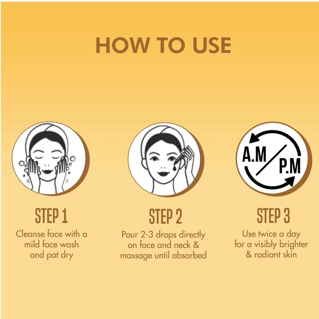 NATURES ESSENCE 24K Liquid Gold Radiance Boosting Serum | Face Serum For Glowing Skin, 30Ml - Deals999