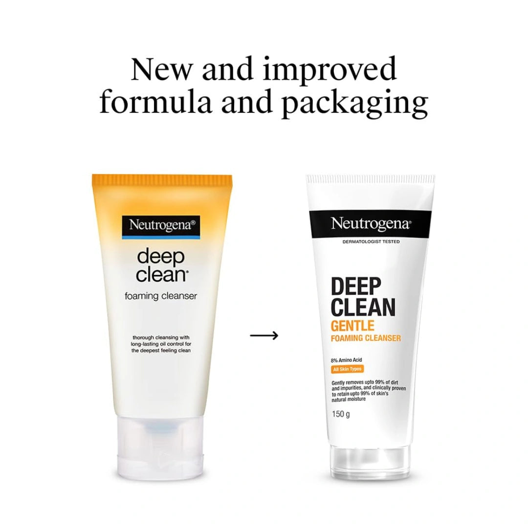 Neutrogena Deep Clean Foaming Cleanser | Hydrating, non drying | Gentle Formula | 150g
