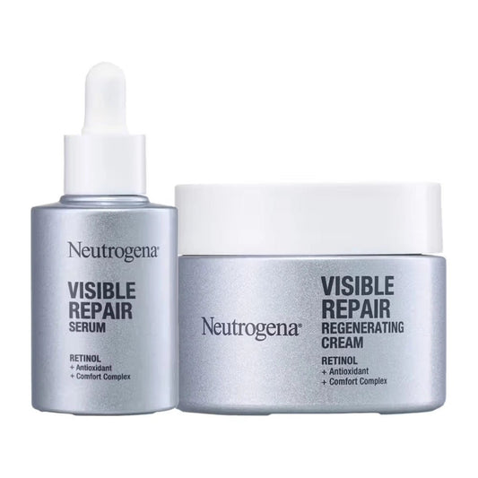 Neutrogena Visible Repair Retinol Face Serum & Moisturizer Duo for Anti - Ageing, Wrinkles, Fine Lines (2pcs) - Deals999