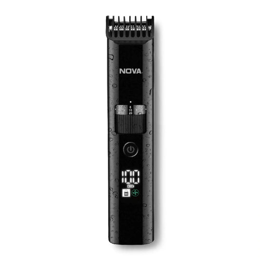 Nova Men Nht 1100 Digital Waterproof Trimmer 200 Min Runtime 60 Length Settings (Black) - Deals999