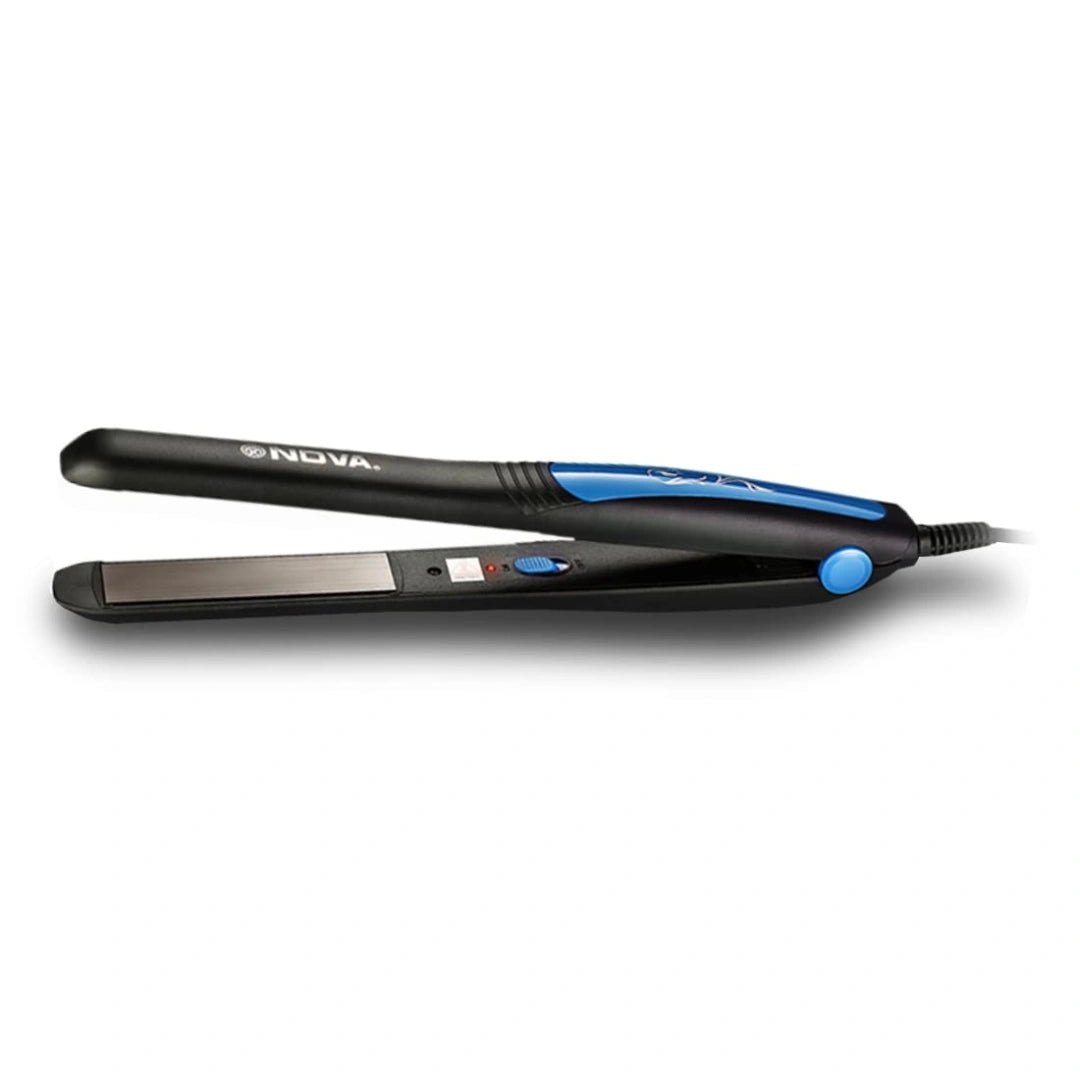 Nova NHS 841 Selfie Hair Straightener for Women (Blue) - Deals999