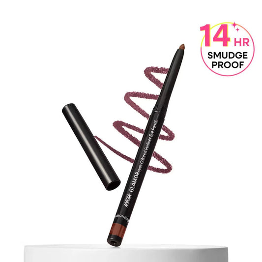 Nykaa GLAMOReyes Waterproof & Smudgeproof Colored Kajal Eyeliner Eye Pencil - Teal (Sea Green - Deals999