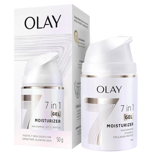 Olay 7in1 Ultra - light Gel Moisturizer | Niacinamide, Vitamin C, Collagen Peptides (50g) - Deals999