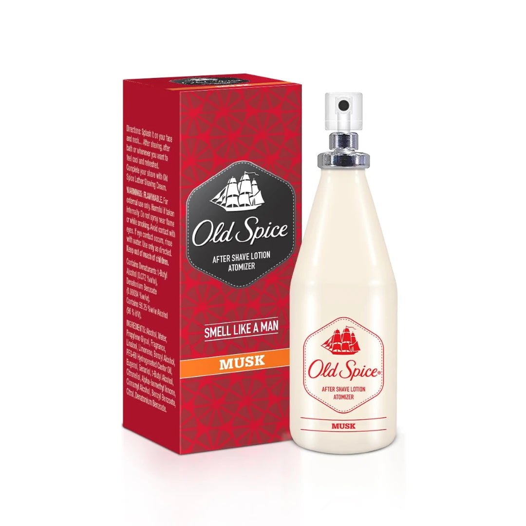 Old Spice ASL Atomised After Shave Lotion Musk - Cool, Aromatic and Fresh (150ml) - Deals999