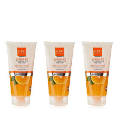 VLCC Orange Oil Pore Cleansing Face Wash Trio Pack (150g*3) (Pack of 3)