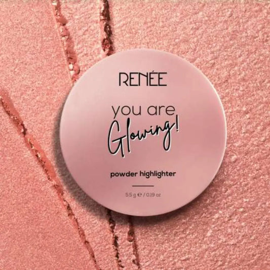 Renee You Are Glowing Powder Highlighter | Size: 5.5 gm | Shades: Rose Gold By RENEE