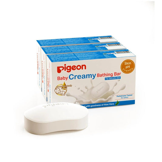 Pigeon Baby Creamy Bathing Bar 75g ( Pack of 3 ) - Deals999