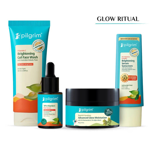 Pilgrim Vitamin C Best Seller Glow Csms Combo - Brightens Skin & Reduces Dark Spots - Deals999