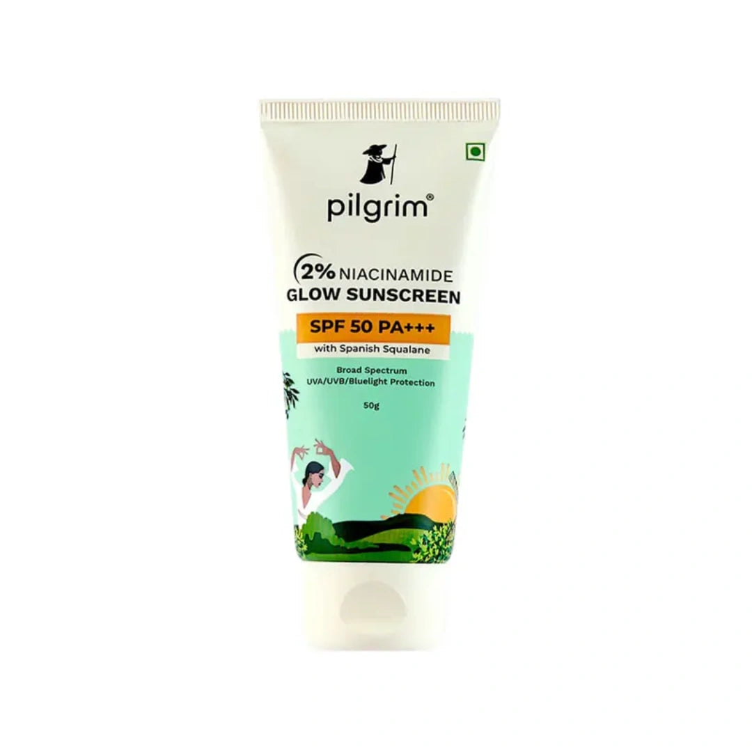Pilgrim Niacinamide Glow Sunscreen Spf 50 Woth Spanish Squalane 50G