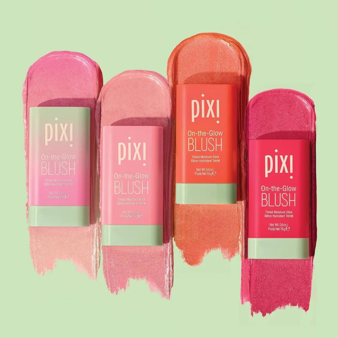 Pixi On - the - Glow Blush - Ruby, Hydrating Tinted Moisture Blush Stick with Ginseng, Aloe Vera & Fruit Extracts, For Cheeks & Lips, 19g / 0.6oz, Paraben - Free - Deals999