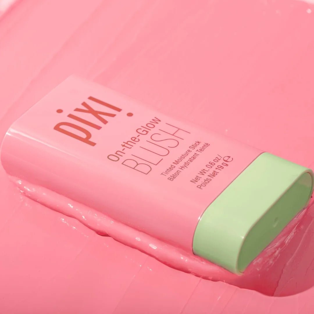 Pixi On - the - Glow Blush - Ruby, Hydrating Tinted Moisture Blush Stick with Ginseng, Aloe Vera & Fruit Extracts, For Cheeks & Lips, 19g / 0.6oz, Paraben - Free - Deals999