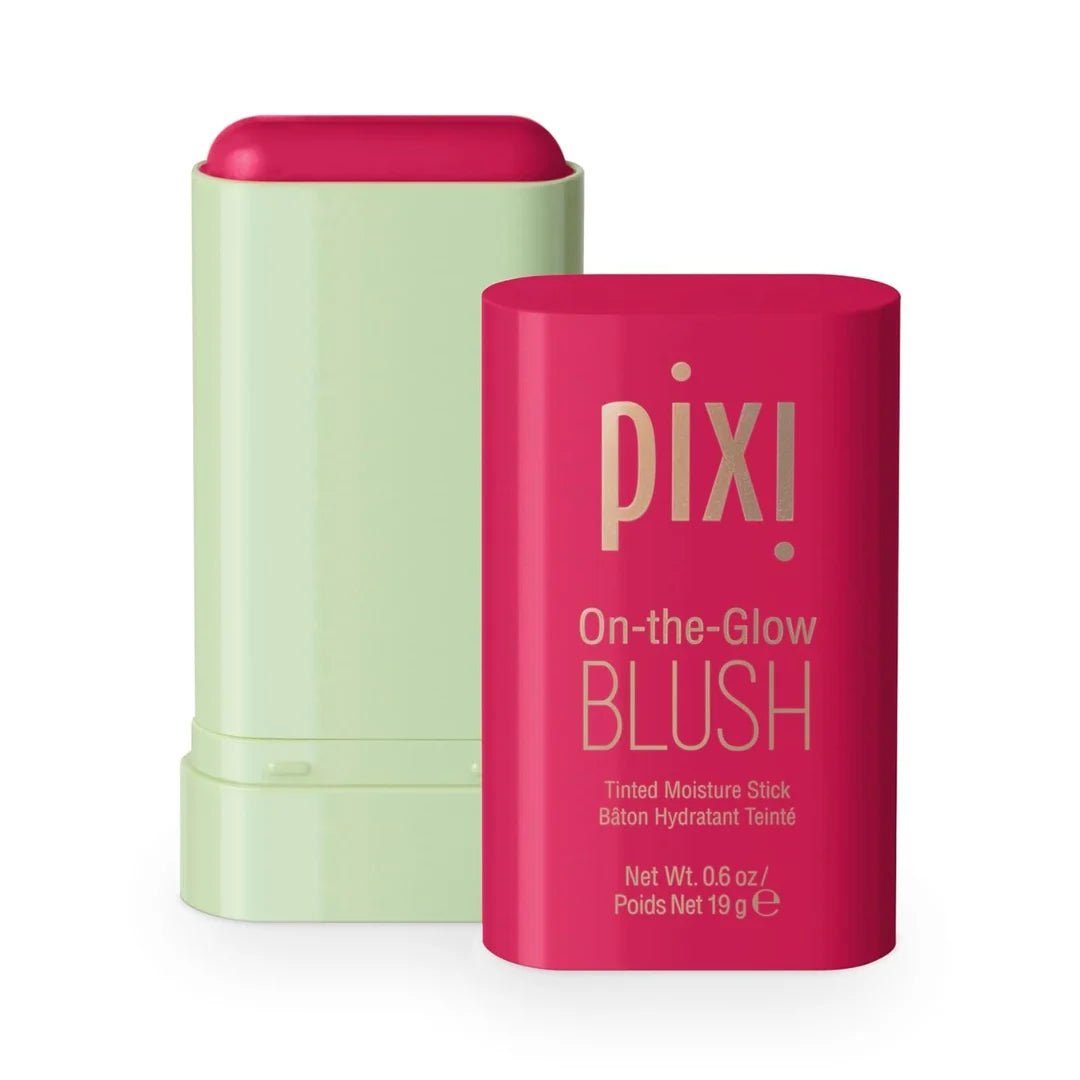 Pixi On - the - Glow Blush - Ruby, Hydrating Tinted Moisture Blush Stick with Ginseng, Aloe Vera & Fruit Extracts, For Cheeks & Lips, 19g / 0.6oz, Paraben - Free - Deals999