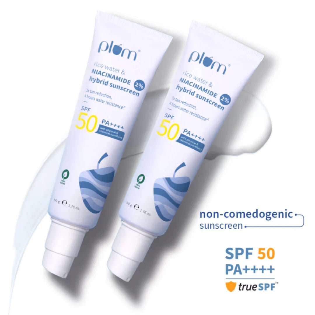 Plum 2% Niacinamide Sunscreen SPF 50 PA+++ (Pack Of 2) - Deals999