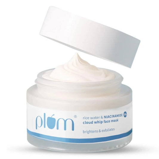 Plum 5% Niacinamide & Kaolin Clay Cloud Whip Face Mask with Rice water 50g - Deals999