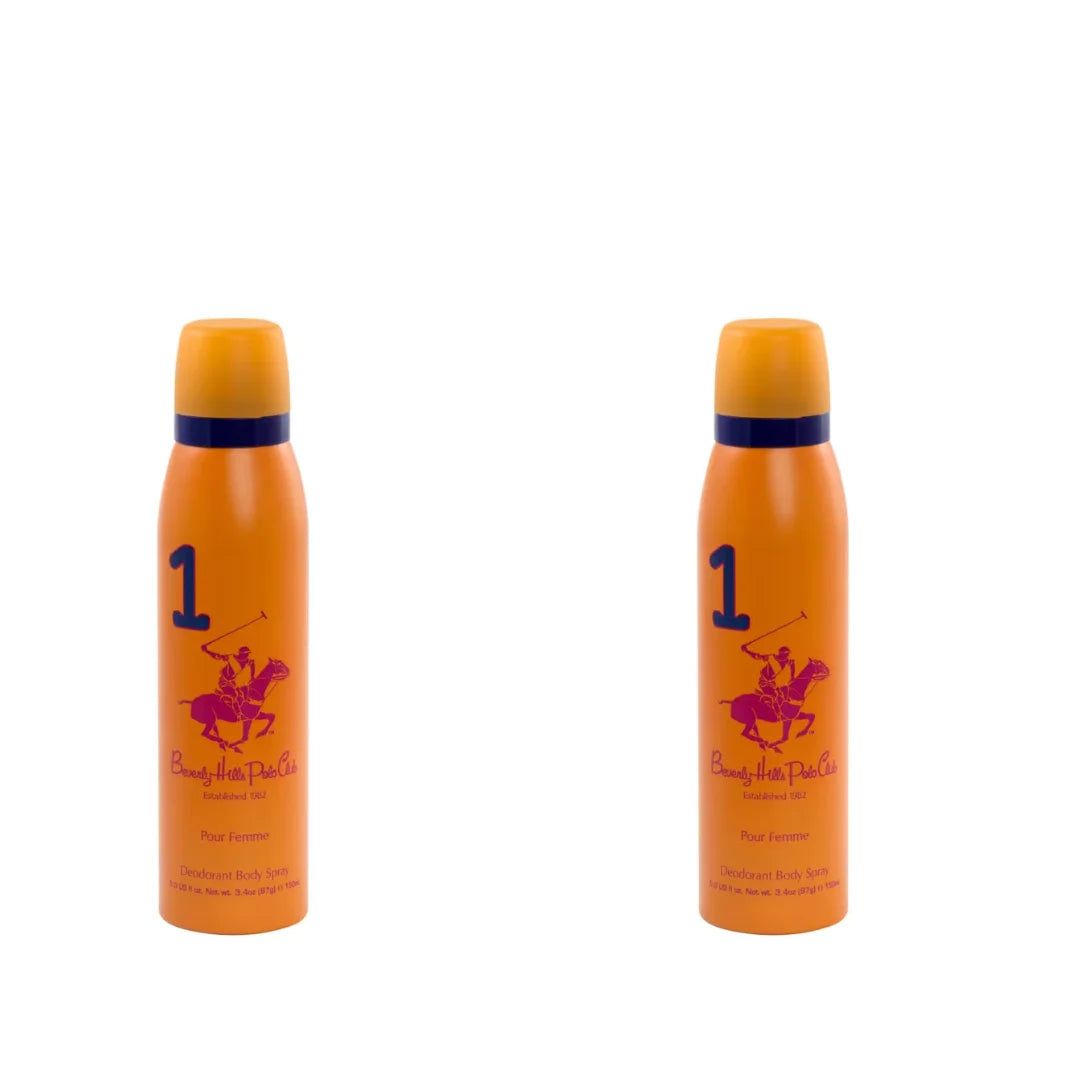 Beverly Hills Polo Club No.1 deodorant for women 150ml (pack of 2)