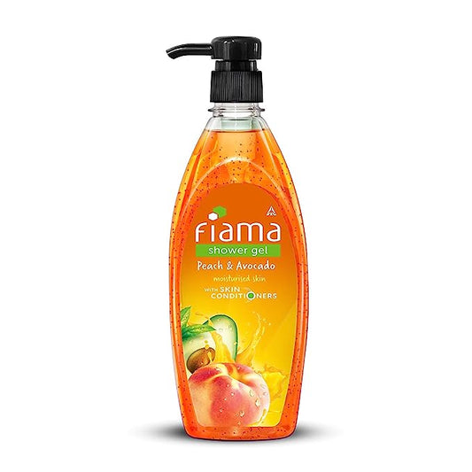 Fiama Shower Gel Peach & Avocado, Body Wash With Skin Conditioners For Soft Moisturised Skin, 500ml Pump