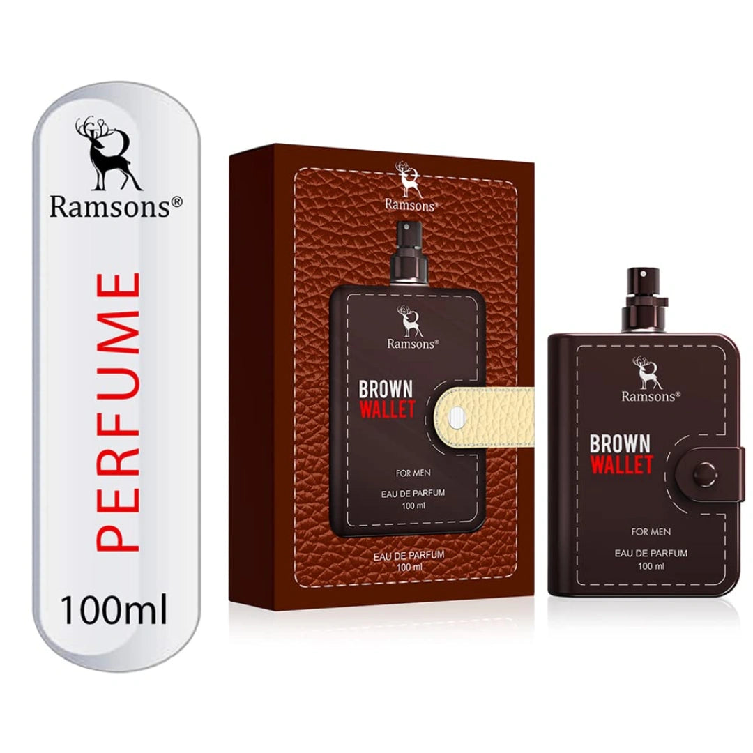 Ramsons - BROWN WALLET Eau De Parfum | 100 ML |Perfume For Men