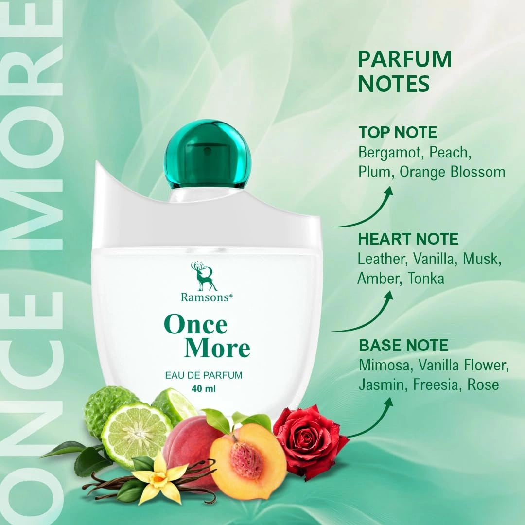 Ramsons - ONCE MORE Eau De Parfum | 40 ML | Perfume For Men