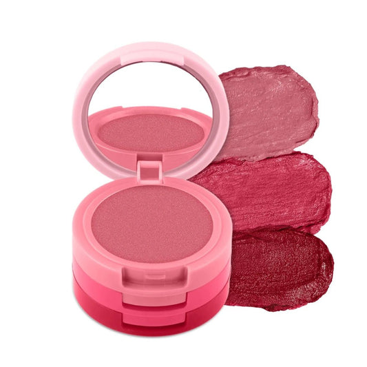 RENEE Glam Stack 3 - In - 1 Lip & Cheek Tint - Pink 4.5g - 3 Shades in 1, Rich Creamy Natural Seamless Finish, Smooth & Blendable Formula - Travel Friendly, Quick & Easy to Use - Deals999