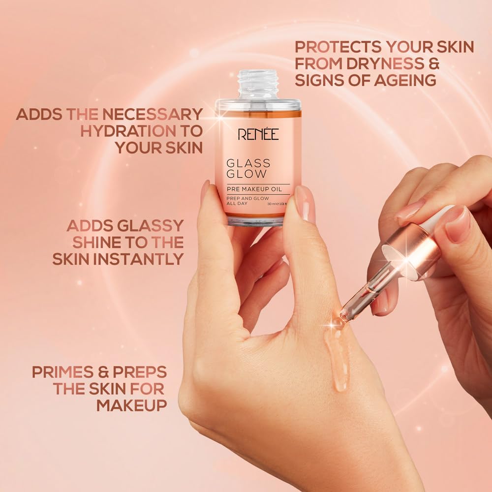 RENEE Glass Glow Pre Make - up Oil Primer (30ml) - Deals999