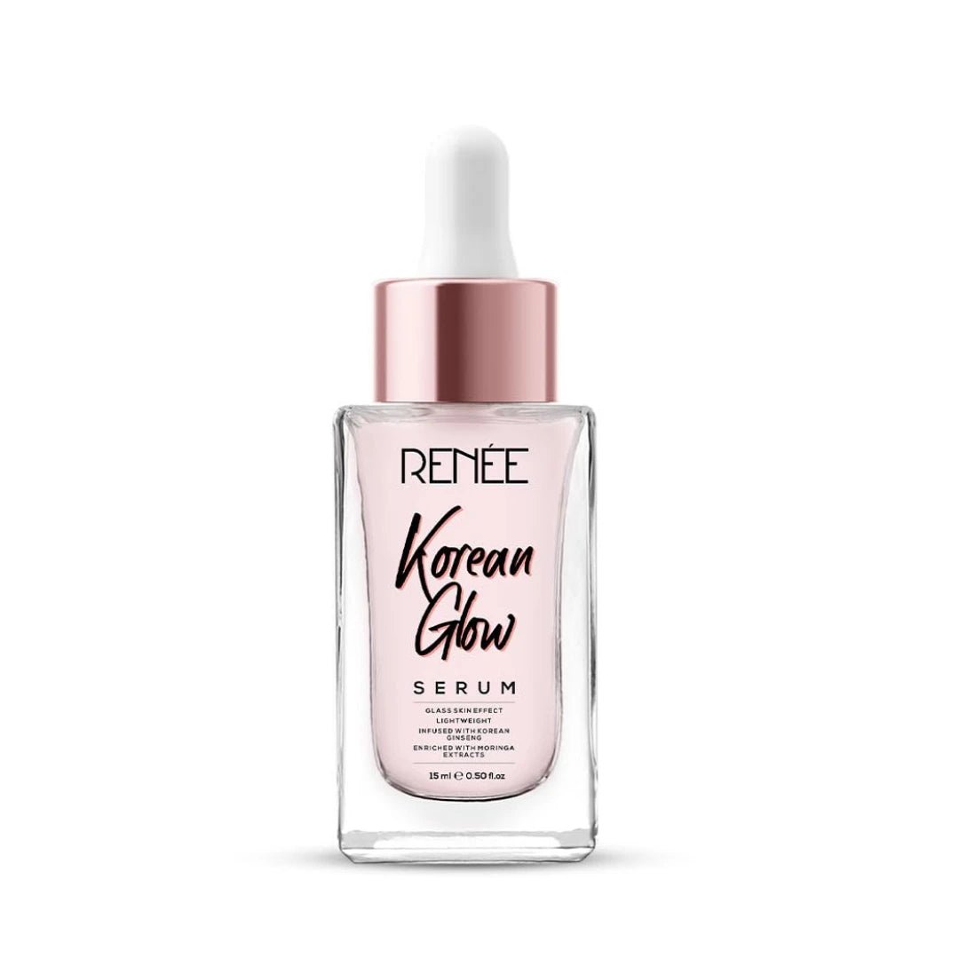 RENEE Korean Glow Serum 15ml, Lightweight, Non Greasy, Hydrates, Smoothens,Plump - up the Skin With Glassy - dewy Shine & Maintain Its Youthful Glow Hyaluronic Acid & Vitamin C - Deals999