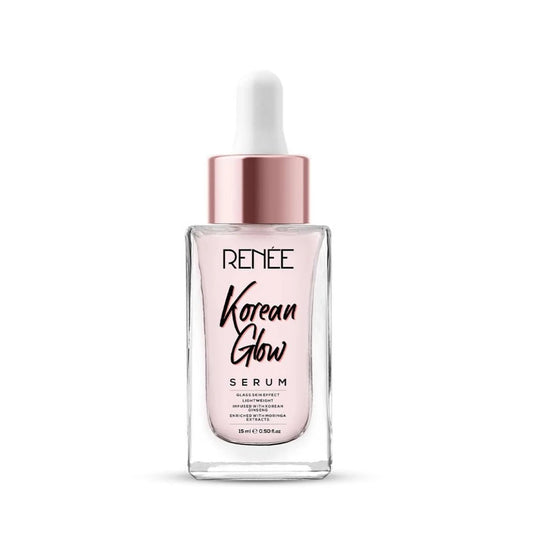 RENEE Korean Glow Serum 15ml, Lightweight, Non Greasy, Hydrates, Smoothens,Plump - up the Skin With Glassy - dewy Shine & Maintain Its Youthful Glow Hyaluronic Acid & Vitamin C - Deals999