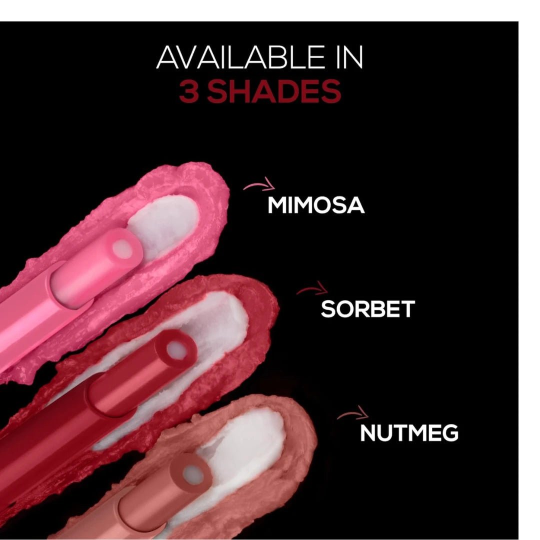 RENEE Lip Fix 3 in 1 Tinted Lip Balm 01 Sorbet 1.6 Gm, Heals, Lightens & Nourishes, Dual Core Care Enriched with Vitamin E, Shea Butter & Jojoba Oil for Dry & Chapped Dry Lips - Deals999