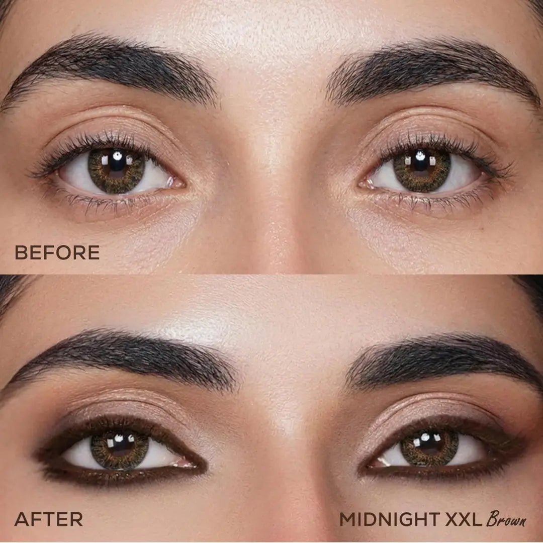 RENEE Midnight XXL Kajal | Brown Kohl Pencil with Built - in Sharpener | Waterproof, Smudge - proof, 24Hr Long - Lasting | Ultra - Rich Pigment, Smooth Glide | 1.5g - Deals999