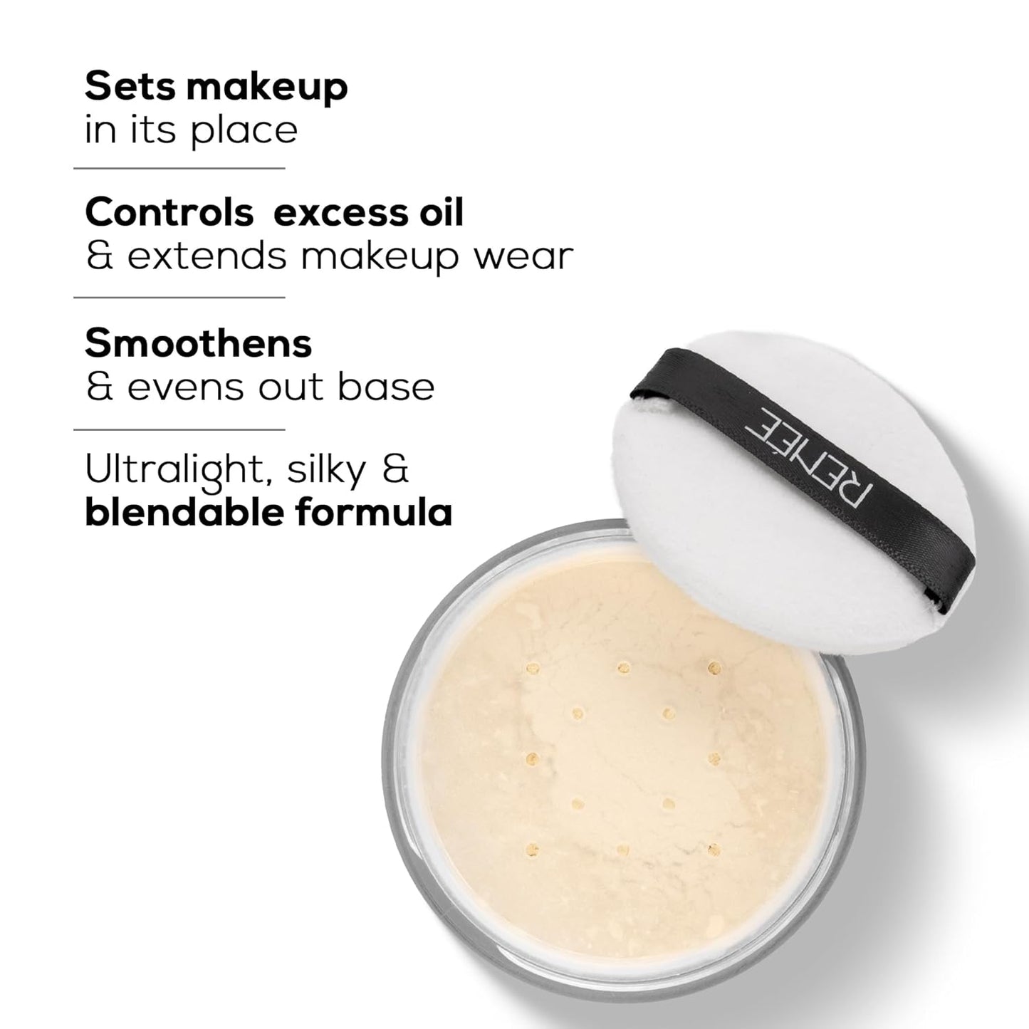 RENEE Pro Banana Loose Matte Finish Powder - Light Beige - Sets Makeup,Extended Wear & Controls Shine - Long - Lasting,Lightweight & Blendable - Vitamin C & E Infused Formula For All Skin Type - 10 Gm - Deals999