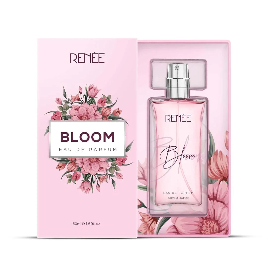 RENEE Eau De Parfum Bloom 50Ml| Premium Long Lasting Luxury Perfume Liquid| Notes Of Almond, Unisex Adult, Scent For All Occasions
