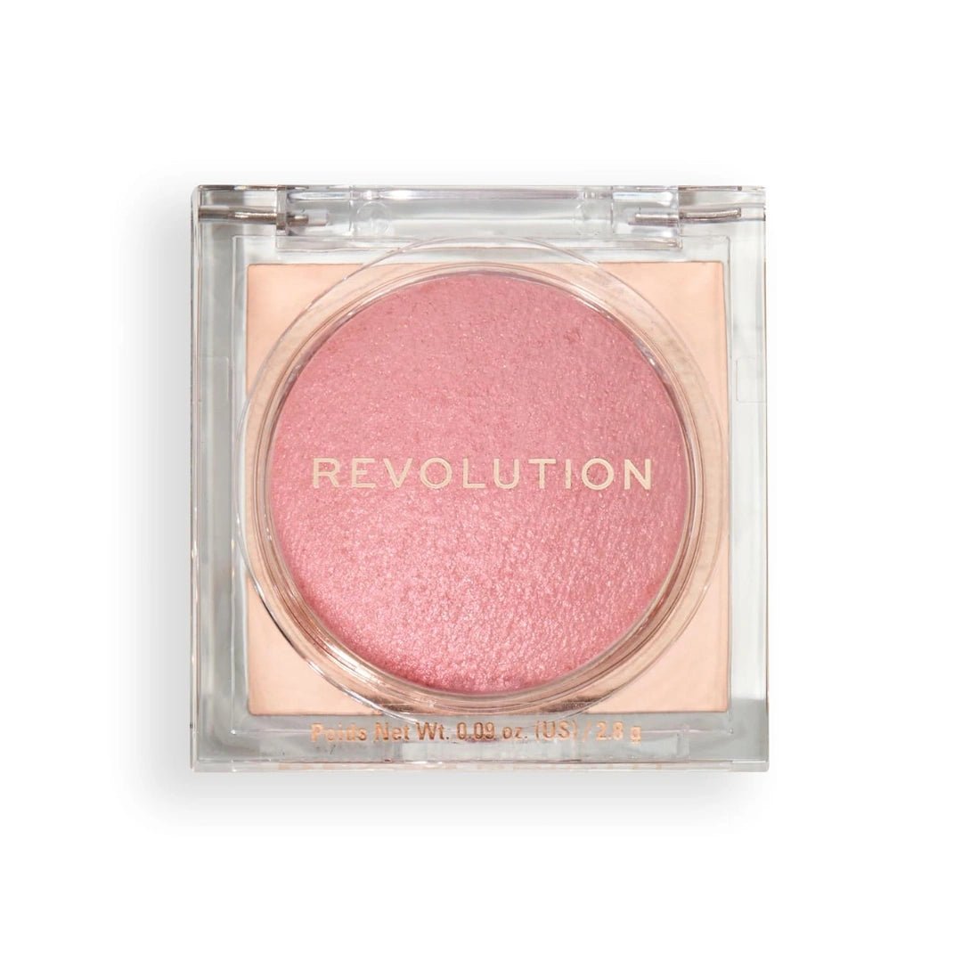 Revolution Beam Bright Blush Pink Party for women,Buildable,Pigmented shades, Effortless radiance to the skin,silky powder formula, pairs perfectly with beam bright highlighter, 2.8gm - Deals999