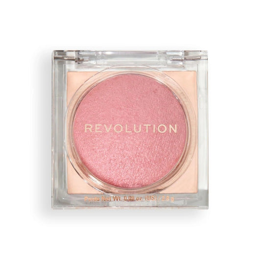 Revolution Beam Bright Blush Pink Party for women,Buildable,Pigmented shades, Effortless radiance to the skin,silky powder formula, pairs perfectly with beam bright highlighter, 2.8gm - Deals999