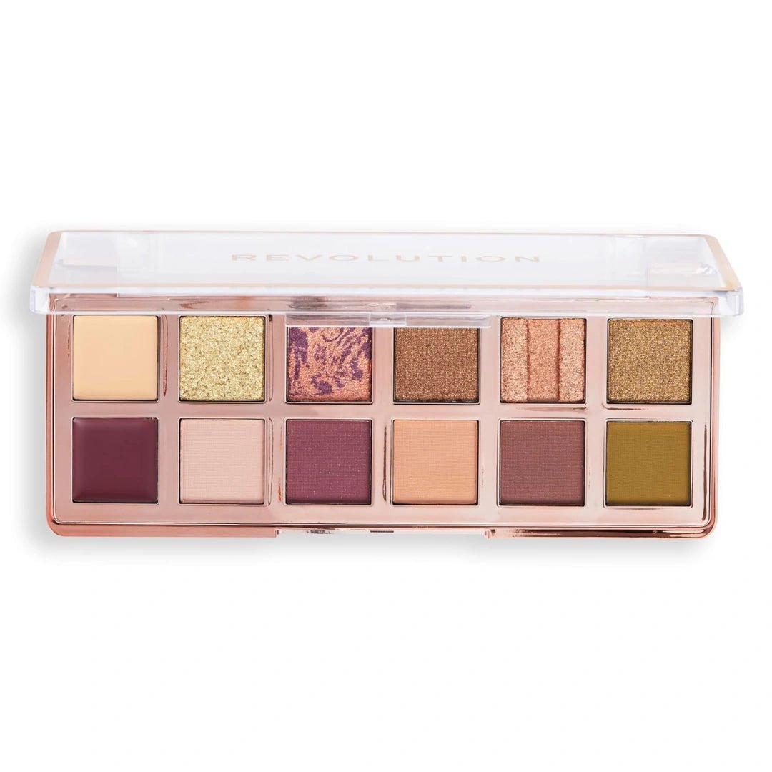 Revolution Beauty, Eyeshadow Palette, 12 Ultra - Pigmented Matte & Shimmer Finishes & Shades, Long - Lasting & Blendable, Vegan & Cruelty - Free (Eternal Icon Green) - Deals999