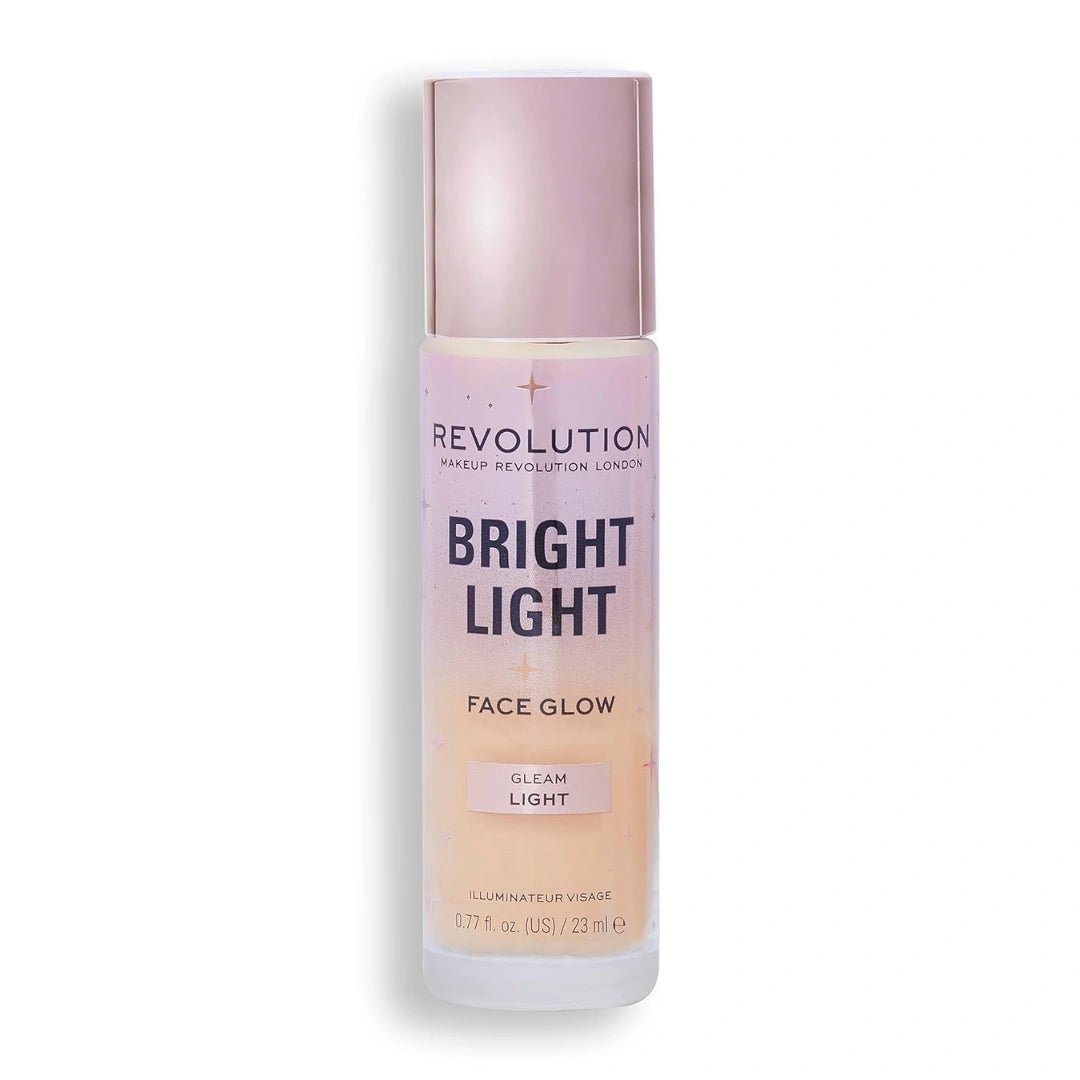 Revolution, Bright Light Face Glow, Lightweight & Brightening Multi - Use Skin Tint, Illuminating and Natural Glow Finish, Gleam Light, 23ml - Deals999