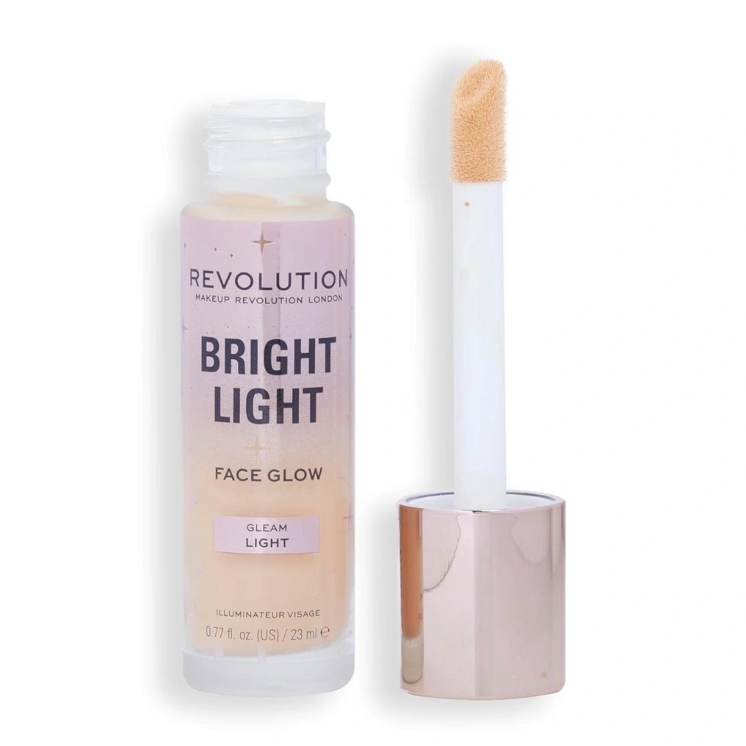 Revolution, Bright Light Face Glow, Lightweight & Brightening Multi - Use Skin Tint, Illuminating and Natural Glow Finish, Gleam Light, 23ml - Deals999