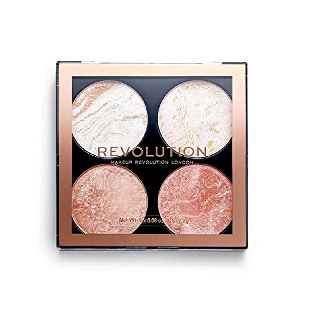 Revolution, Cheek Kit Take a Breather Highlighter for Face Makeup, Multicolor Highlighter Palette for Makeup, Highly Pigmented, Easy - To - Blend, Vegan & Cruelty - Free Makeup Palette - 8g - Deals999