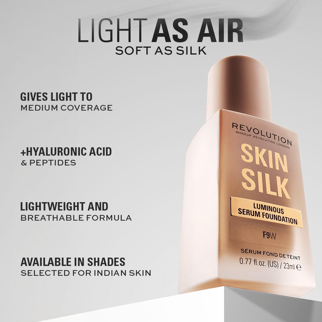 Revolution Skin Silk Serum Foundation - F6.2, Neutral Cool 23ml - Deals999