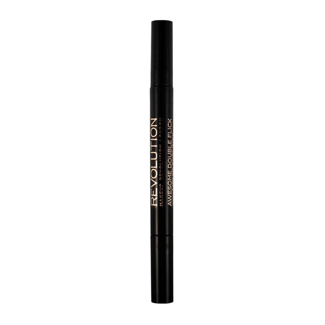 Revolution Thick & Thin Dual Liquid Eyeliner, Dual Ended Eyeliner Pen, Highly Pigmented & Last All Day Long, Cruelty - Free, 5g - Deals999