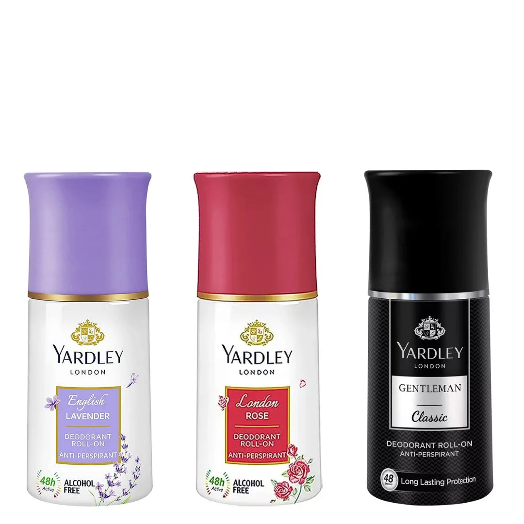 Yardley London English Lavender, london rose and classic Roll On Roll On 50ml
