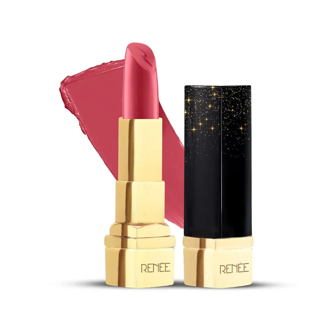 RENEE Classic Satin Matte Lipstick -Soft Sheen, Rich Pigment With Buildable Payoff | Long-lasting, Non-Drying Formula | With Shea Butter, Peptides & Nourishing Oils | 4g