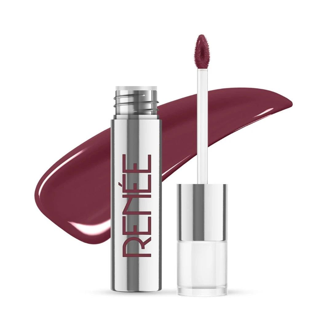 RENEE Gloss Stay Transfer-Proof Liquid Lip Color - Francesca 3.5ml, Rich Intense Payoff High Pigment Super Glossy Finish, Waterproof, Smudge-proof, Lasts Up To 12 Hours, Enriched with Vitamin E & C